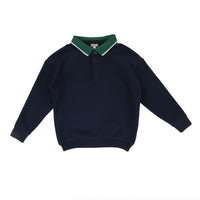 Lil Legs Varsity Sweatshirt Polo Navy