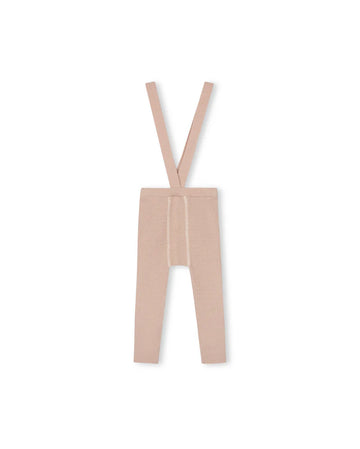 One Child Pink Suspender Footless Leggings
