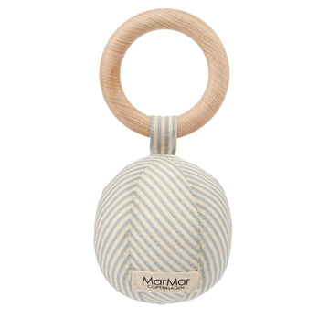 Marmar Blue Stone Strp Baby Rattle