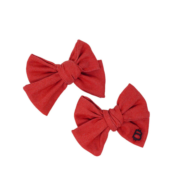 Bandeau Red Mini Clip Set- FINAL SALE