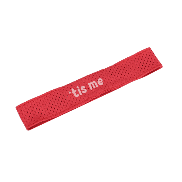 Tis Me Red Sports Mesh G-I-D 1" Sweatband Baby/Toddler