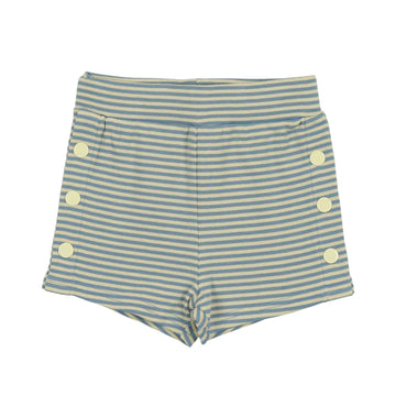 Farren + Me Striped Jersey Drawstring Shorts