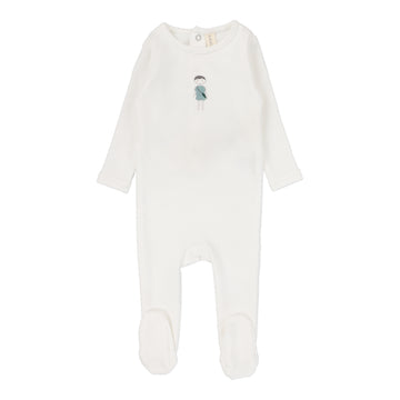 LILETTE  BY LIL LEGS  BY LIL LEGS WINTER WHITE DOLL FOOTIE