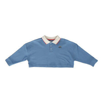 ANALOGIE BY LIL LEGS LIGHT BLUE GIRLS POLO LONG SLEEVE