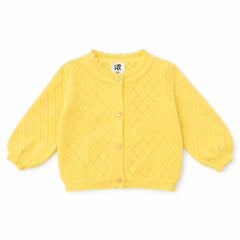 Noma Yellow Pointelle Cardigan