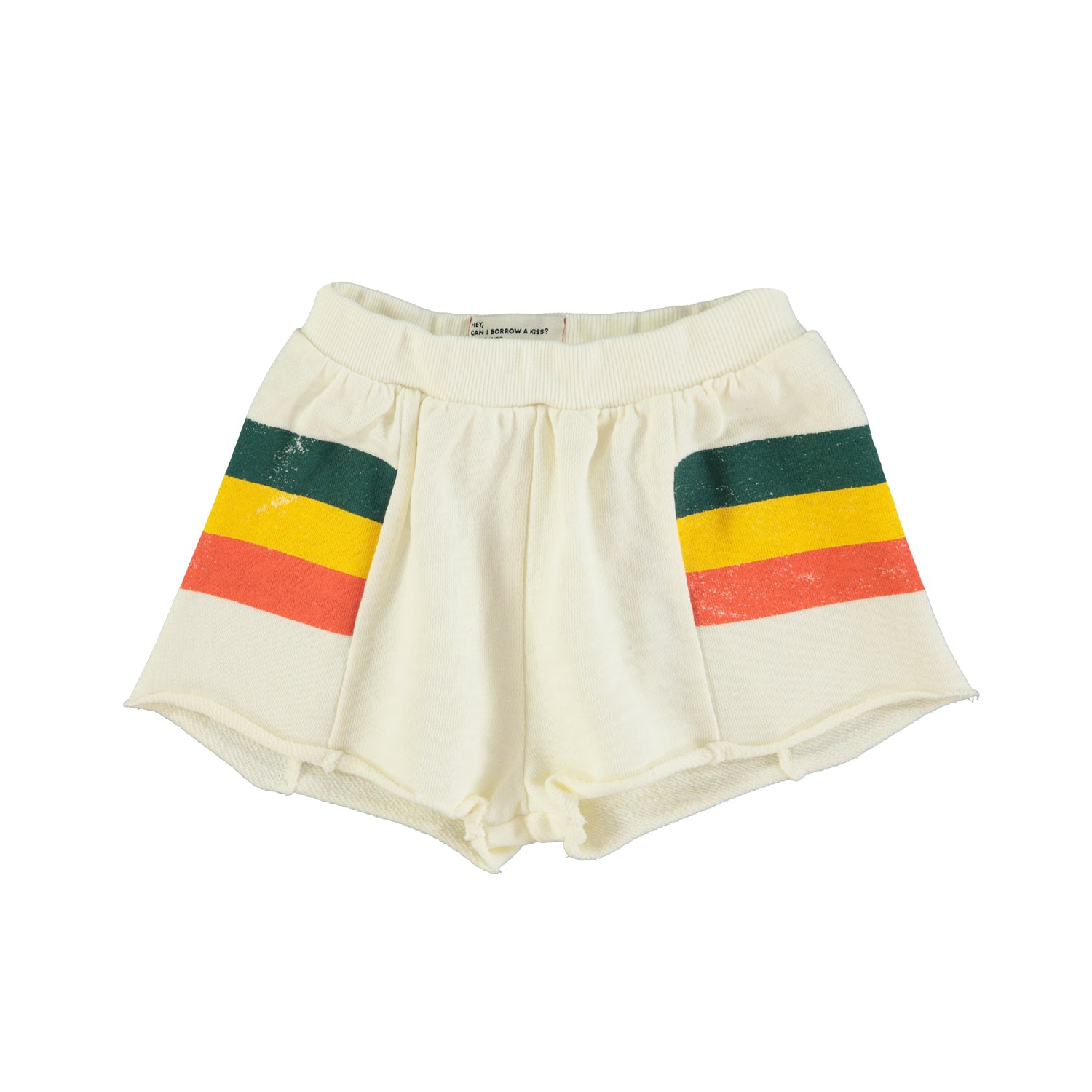 Piupiuchick Ecru W/ Multicolor Stripes Shorts