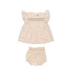 Early Sunday Sienna Baby Dress & Bloomer Painted Bouquet Print (FH-SS26-00088)