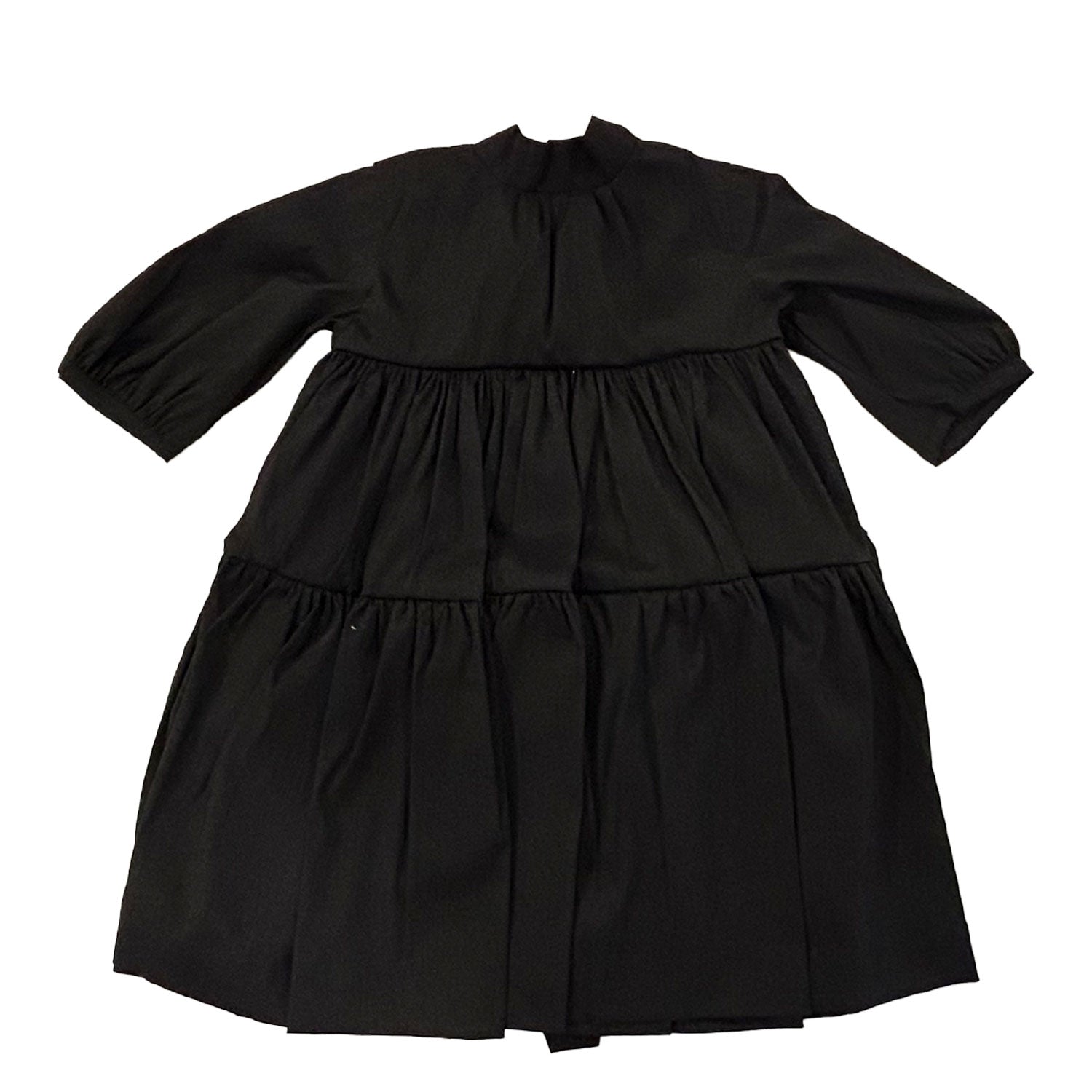 Mummymoon Black Raw Silk Tafetta Elanie Dress | Buttons Bebe Mummymoon Black Raw Silk Tafetta Elanie Dress | Buttons Bebe