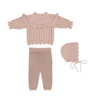 Bebe Organic Silvia Knit Set Dusty Pink