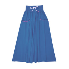 Analogie By Lil Legs Boating Crew Maxi Skirt - Fresh Blue