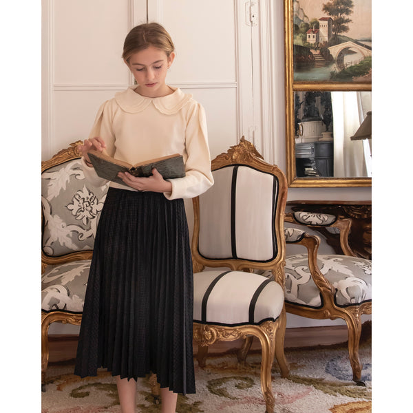 Cosmosophie Vichy Black Soleil Skirt