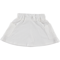 Bonjoy White Cotton Pocket Skirt