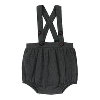 Analogie By Lil Legs Suspender Bubble Bloomers Grey