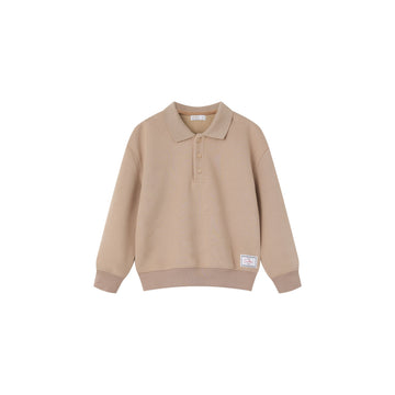 Coco Blanc Polo Sweatshirt - Tan CB4013B