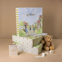 Lil Teddy Twinkle Twinkle Lil Bear Blueberry Biscuit Plush Blanket