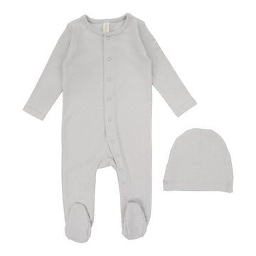 Lilette By Lil Legs Tiny Star Footie Set Blue