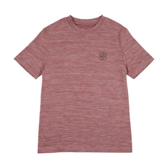 3 Buttons - AOAO Sports T-Shirt Soft Red Melange