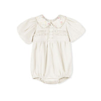 Madeleine Girls Floral Collar Romper