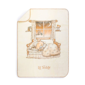 Lil Teddy Twinkle Twinkle Lil Bear Vanilla Bean Plush Blanket