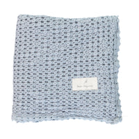 Bebe Organic Waffle Blanket Atlantic