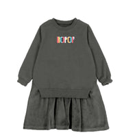 Bopop Heather Grey Logo Letter Dress