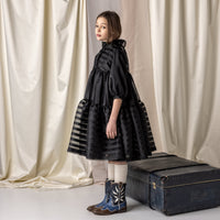 Mummymoon Black Striped Organza Elanie Dress