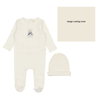 Lilette By Lil Legs Embroidered Layette Set White Bear