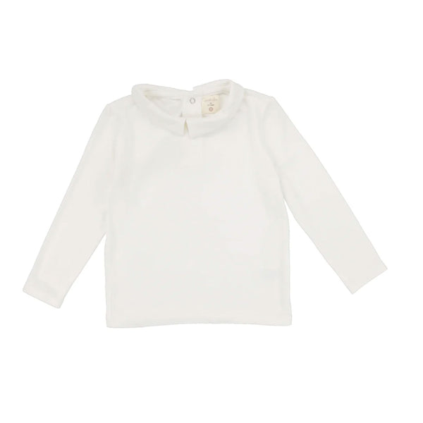 Lil Legs Collar Tee Winter White