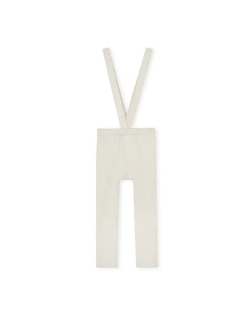 One Child Ivory Suspender Footless Leggings