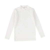 Lil Legs Bamboo Mockneck Winter White