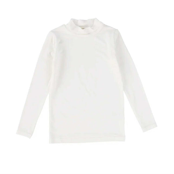 Lil Legs Bamboo Mockneck Winter White