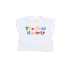 The New Society - Wisteria Baby T-Shirt Pure Cloud