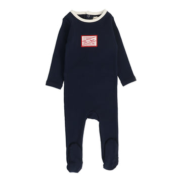Analogie By Lil Legs Bon Voyage Footie Navy