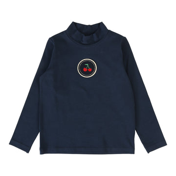Analogie By Lil Legs Detail Mockneck Navy