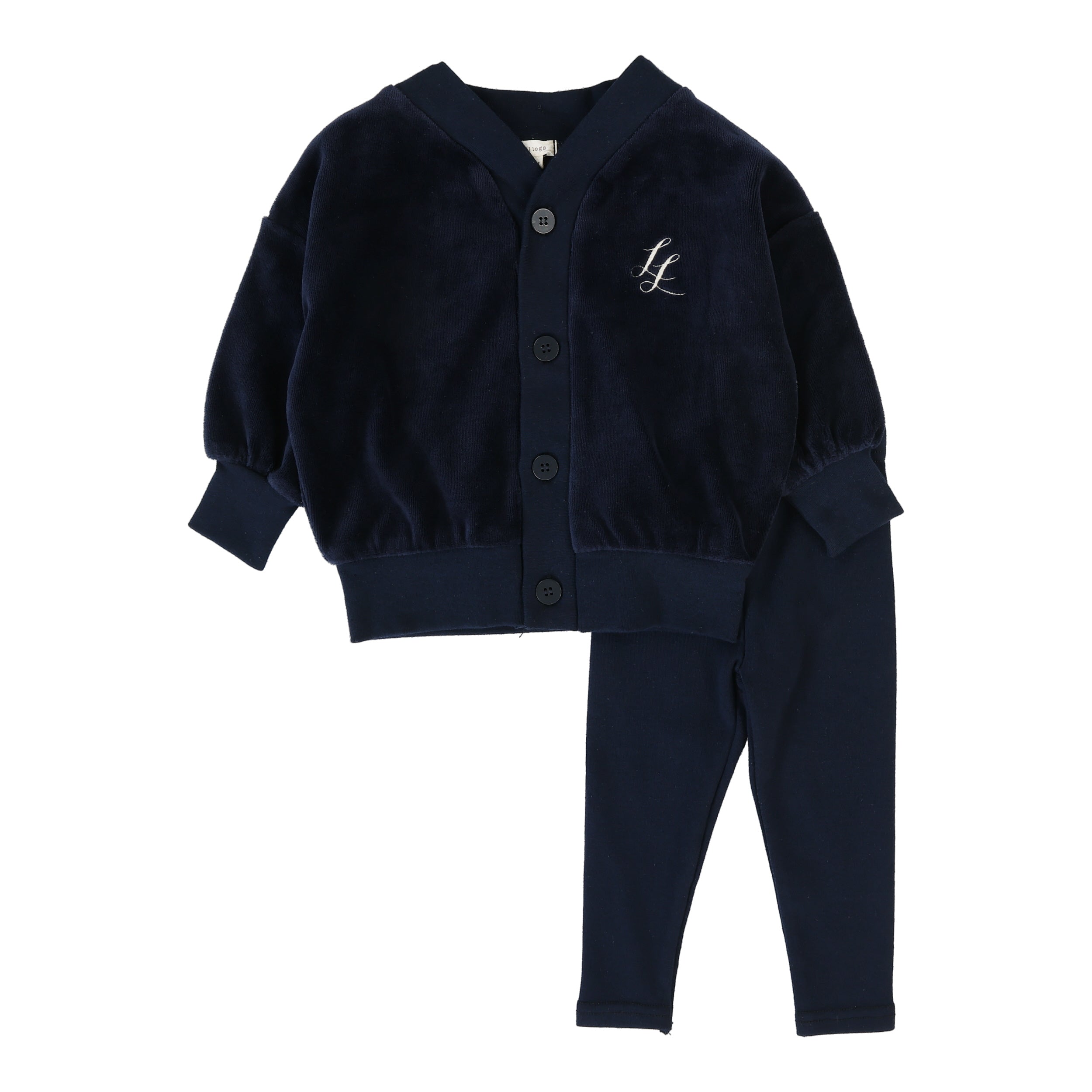 Lil Legs Boys Shabbos Lounge Set Navy