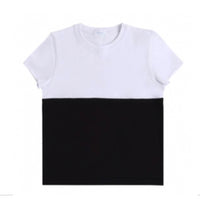 Heven Child Black/White Girls Short Sleeve T-Shirt ( H02 )