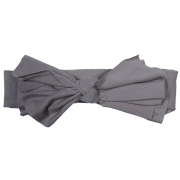 Heather Grey Floppy Bow Hairband