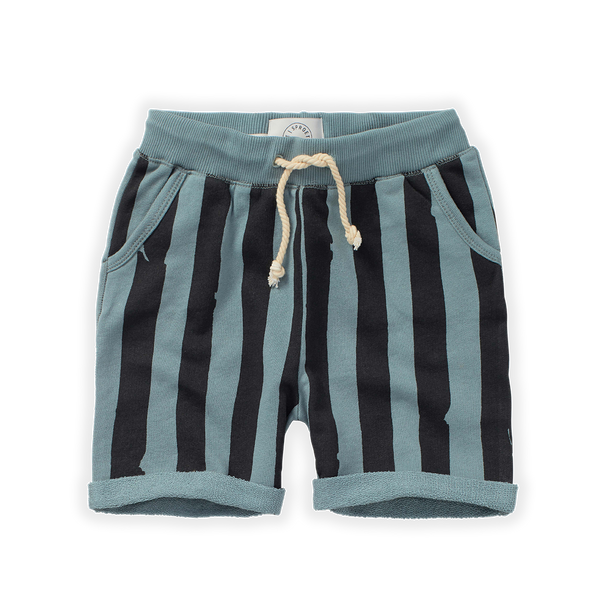 Sproet & Sprout Light petrol Shorts painted stripe