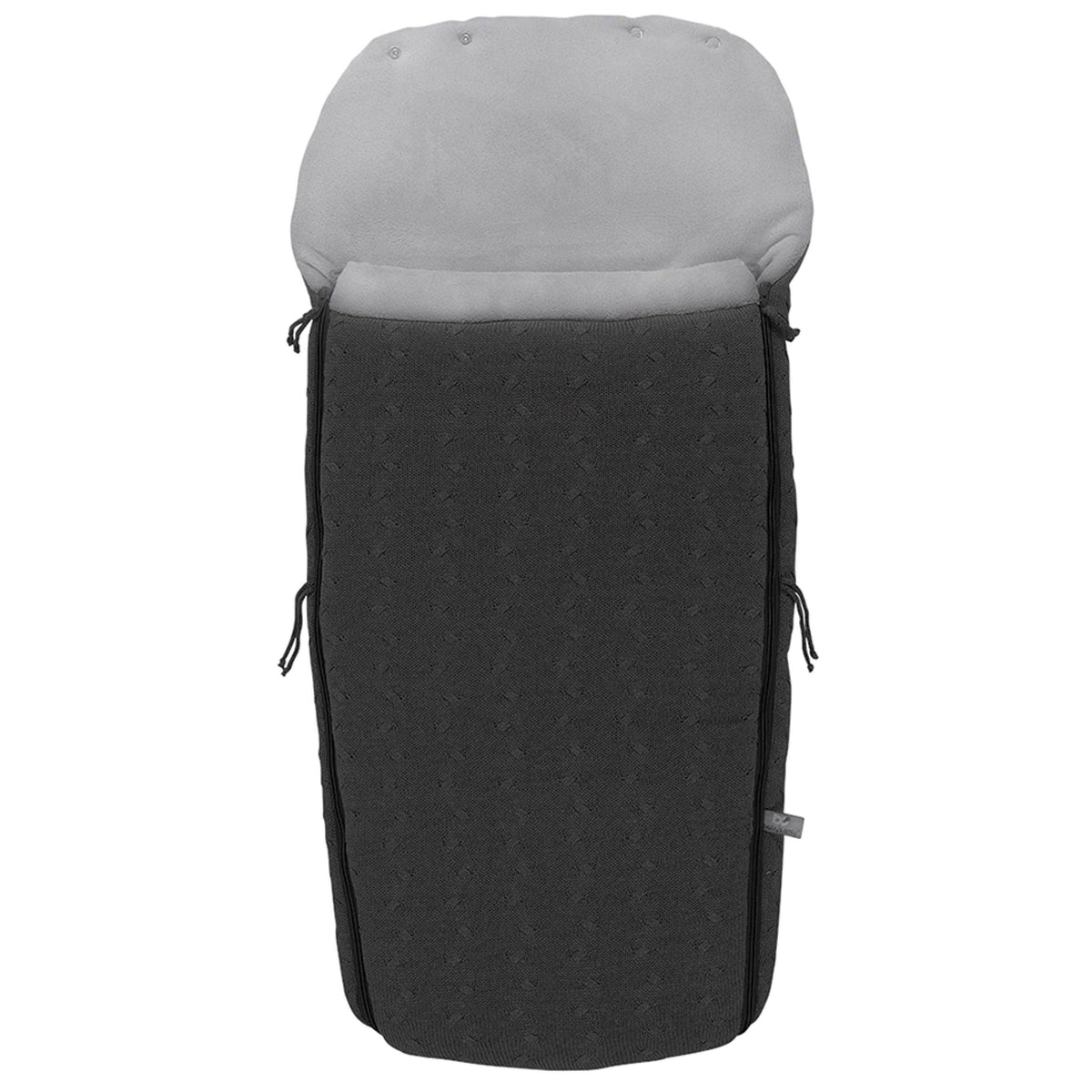 Charcoal Cable Knit Carriage Foot Muff