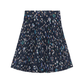Christina Rohde 3 Blue Floral Skirt #2201