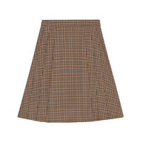 Christina Rohde 25 Brown Plaid Skirt #2204