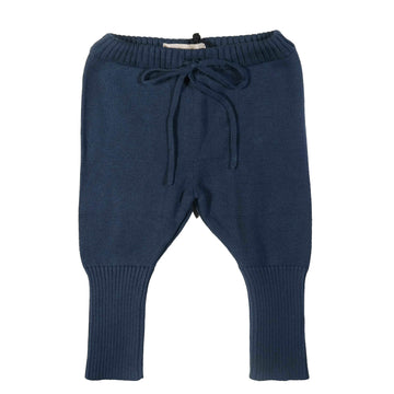 KNIT Blue Knitted Legging