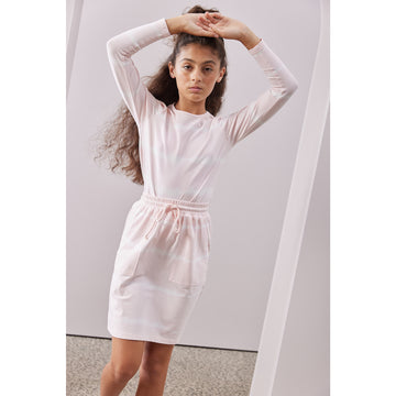 Steph Pink Tie Dye Sweat Skirt
