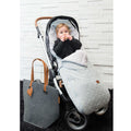 Blue Knit Carriage Foot Muff