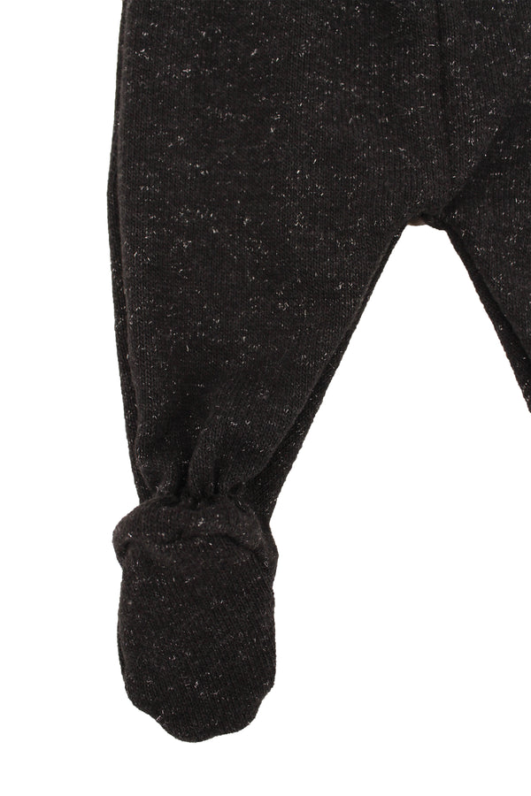 Gaya Lab Anthracite-Silver Knit Footed Pants