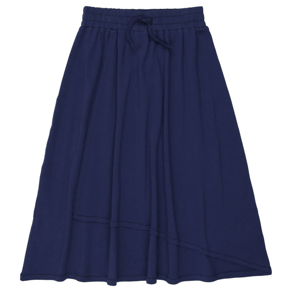 Kin + Kin Blue Midi Crossover Skirt