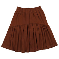 Kin + Kin Caramel/Oatmeal Colorblock Skirt