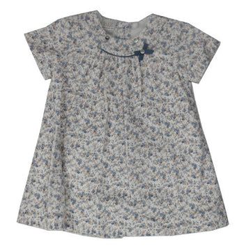 Velour Floral Print Dress
