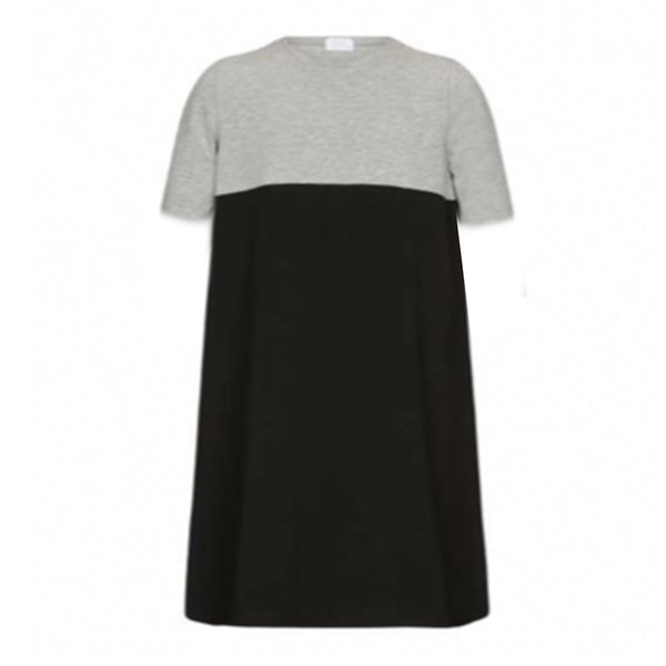 Heven Child Htr Grey/Black Short Sleeve Dress ( H00 )