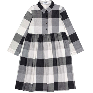 Motoreta Black & White Squared Lilly Dress